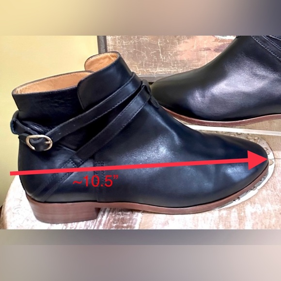 EUC Sezane “Montana” Low Heel Black Leather Ankle Boot. Sz 39/8 - Picture 10 of 15